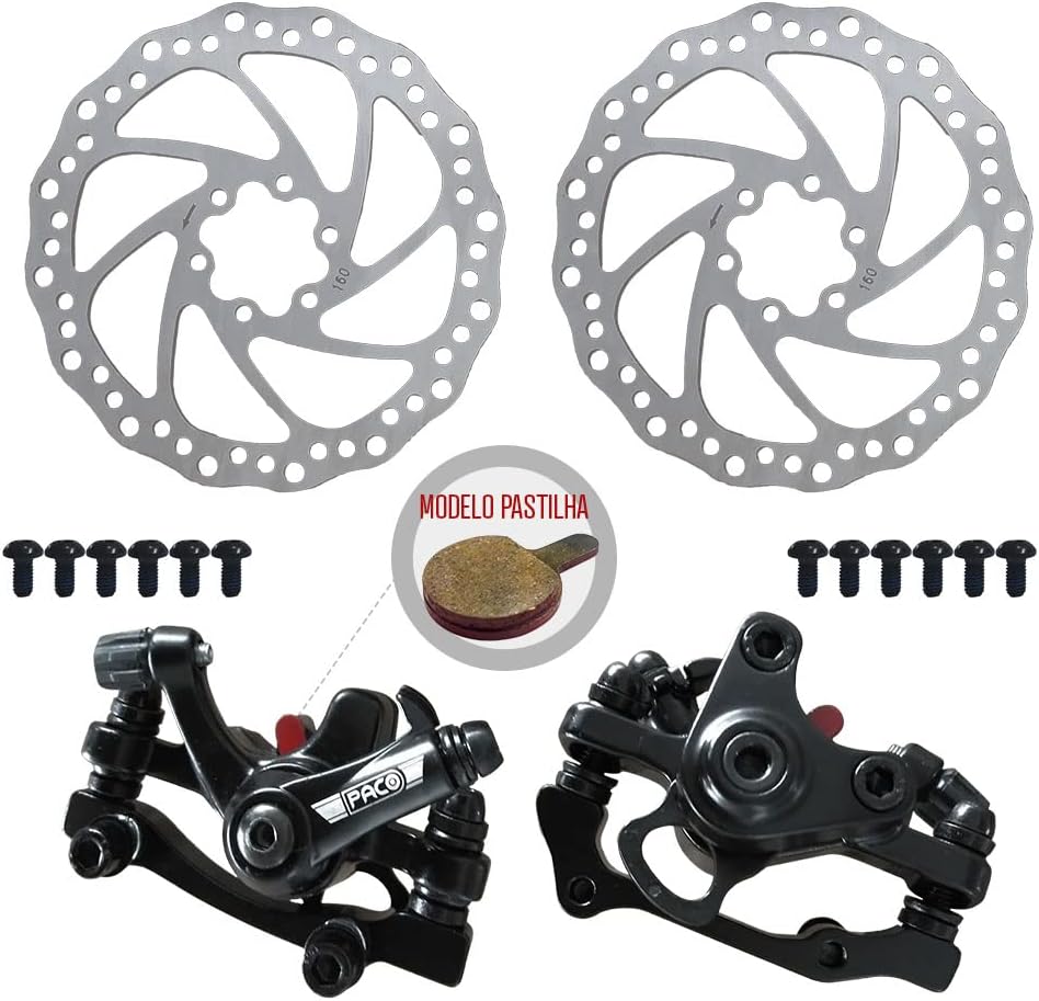 ABSOLUTE Freio a Disco Dianteiro/Traseiro Wild Rotor 160 M220 