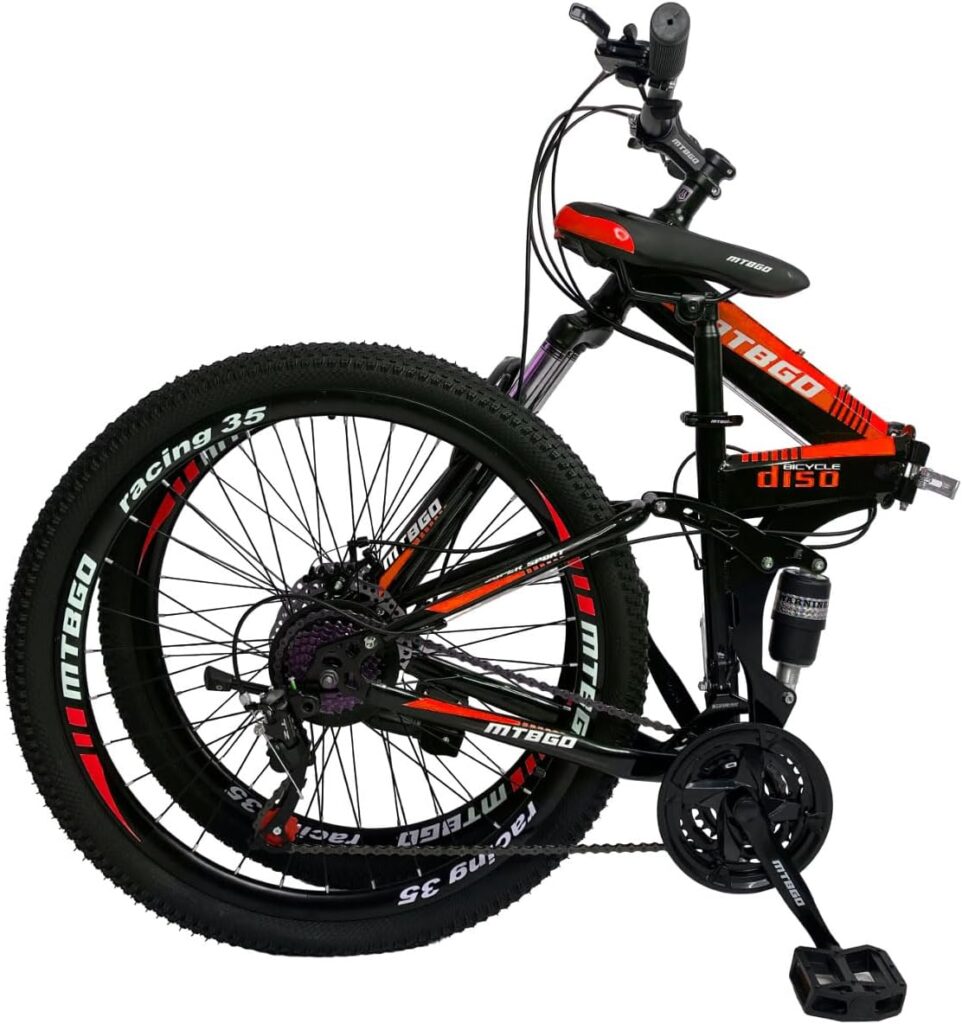 BYTETRADE Bicicleta Dobrável Mountain Bike 26 Freio a Disco 19" ｜ DS-150G