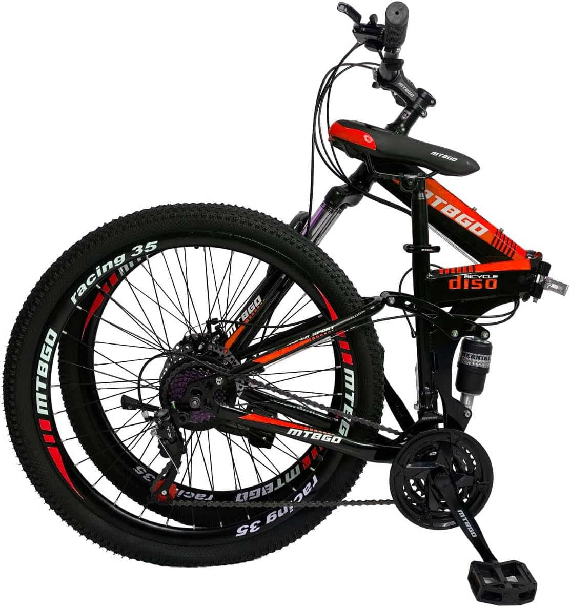 BYTETRADE Bicicleta Dobrável Mountain Bike 26 Freio a Disco 19" ｜ DS-150G