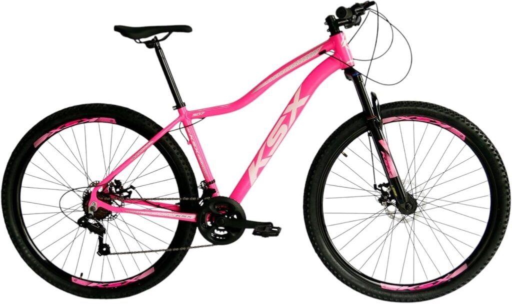 Bicicleta Bike Aro 29 MTB Alumínio KSX E KSW 21V Marchas Index Cabeamento Interno Feminina
