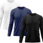 DELLAS FIT Kit 3 Blusas Masculina Manga Longa Proteção UV