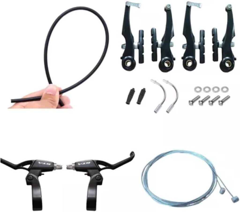 GTA Jogo Freio Bike Completo V-Brake Manete Cabo Conduite 