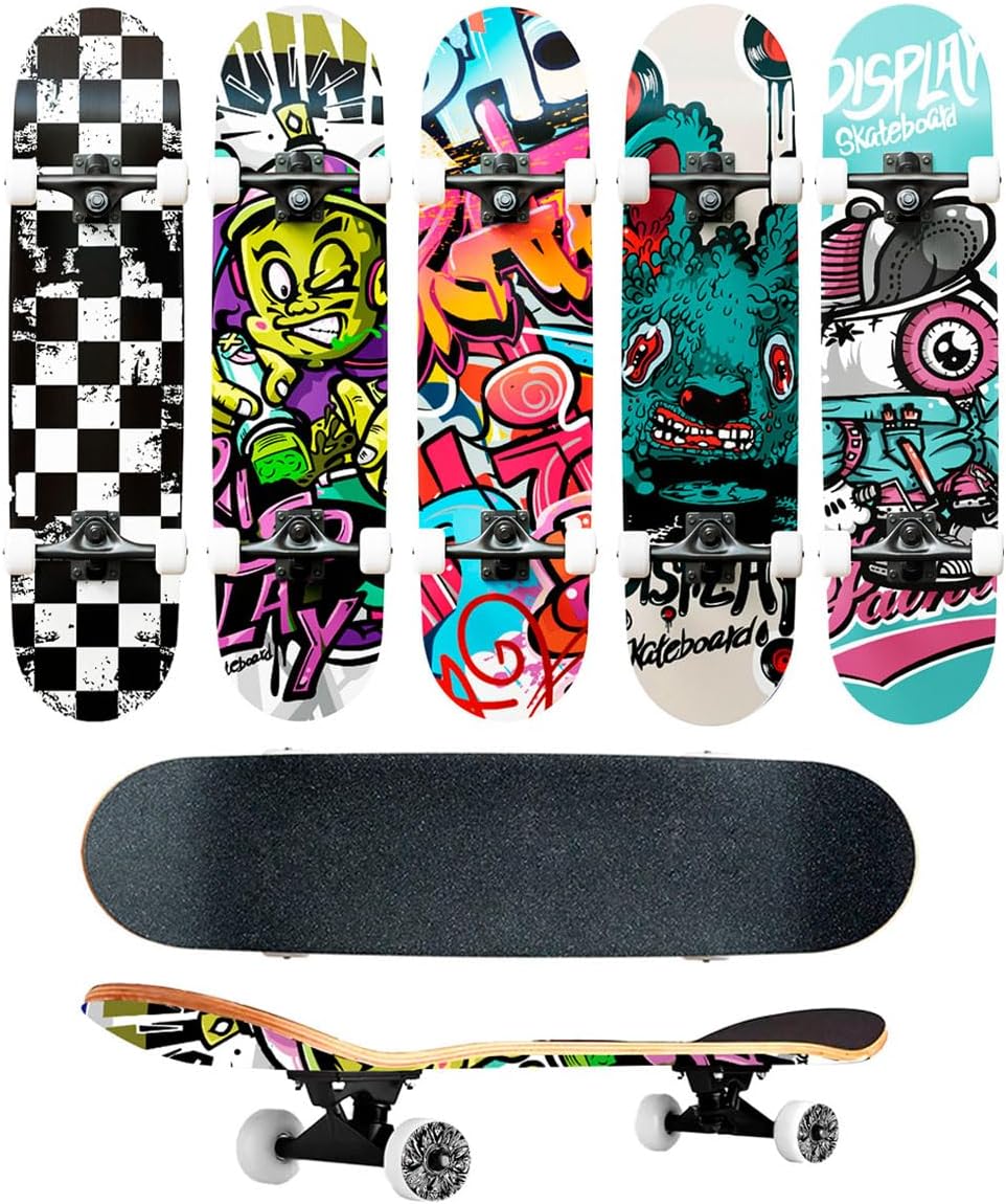 IDEAL MIX Skate Semiprofissional Completo Montado Modelos 7.5