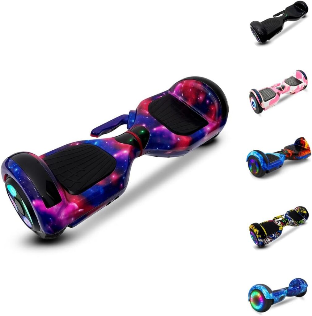 LED TOOLS Hoverboard Skate Elétrico com Alça Bluetooth LED Original