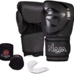 NAJA Kit Boxe e Muay Thai Luva + Bandagem + Bucal Naja Black Line ｜