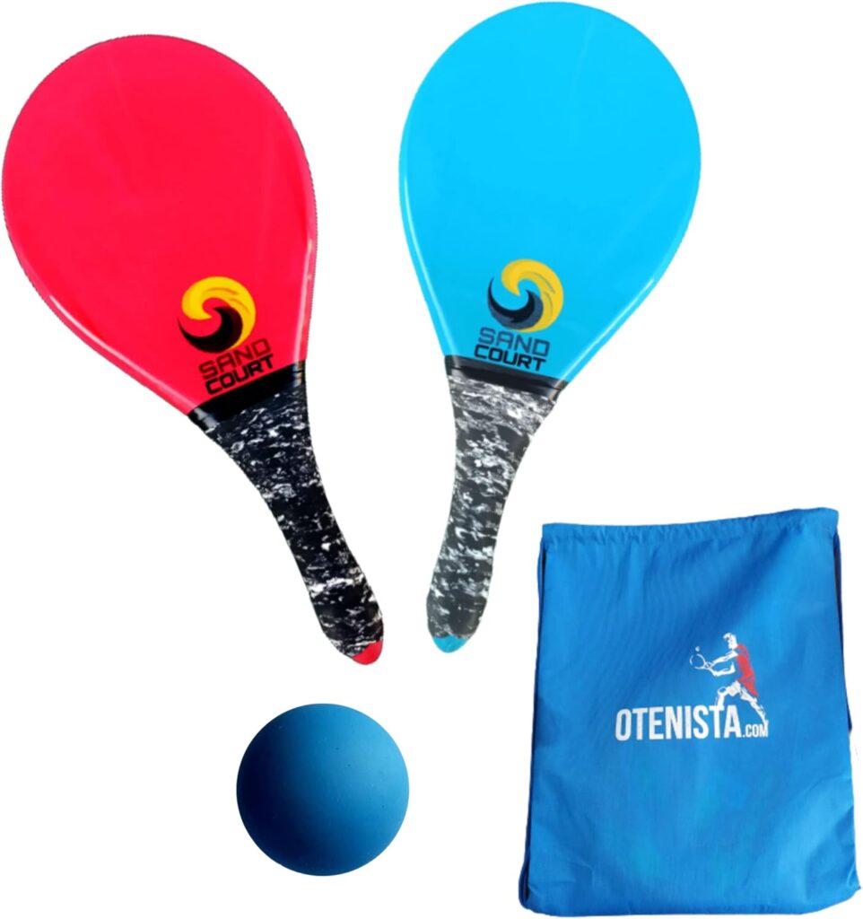 SAND COURT Kit 2 Raquetes Frescobol Polímero + Bola ｜ MLB713857872