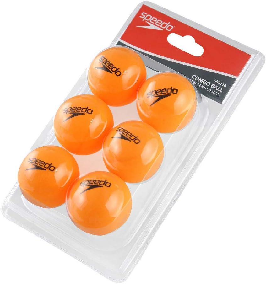 SPEEDO Kit de Bolas para Tênis de Mesa com 6 Unidades Laranja Speedo