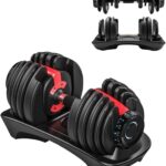 YANGFIT Halter Regulável Anilha Dumbbell Ajustável 24 kg