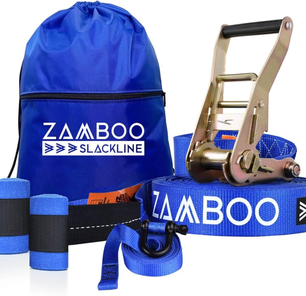 ZAMBOO Kit Slackline Pro Black 20 m